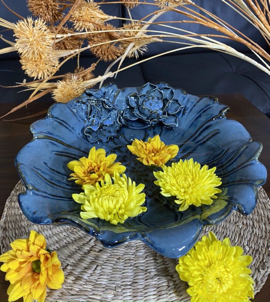 Xưởng sản xuất chậu thả hoa sen bắng gốm sứ Bát Tràng chính hãng, màu men xanh kiểu dáng độc đáo đẹp mắt, sang trọng, giá thành tốt nhất